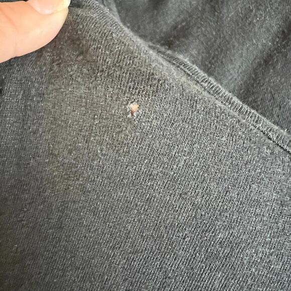 NWT Current/Elliot Black The Tied Up Muscle Linen Blend Tank Top Size 0 FLAW - Picture 12 of 14